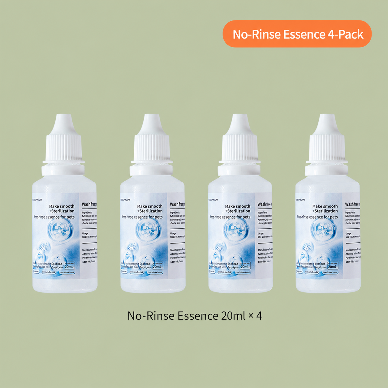 4 bottles of conditioning solution4