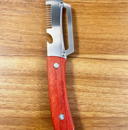 🔥Last day! Buy one, get one free—buy more, get more—wooden-handled julienne peeler!🔥