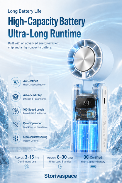 🔥Last day of limited-time event  Handheld cooling semiconductor mini fan🔥