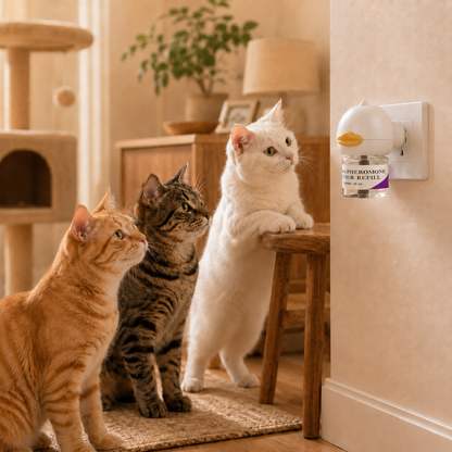 Stop Pet Anxiety Fast - Calming Pheromone Diffuser for Cats &Dogs