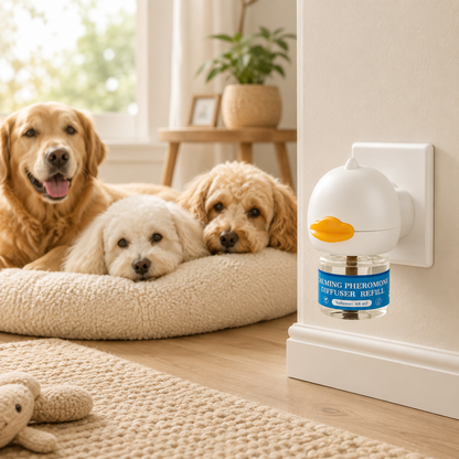 Stop Pet Anxiety Fast - Calming Pheromone Diffuser for Cats &Dogs
