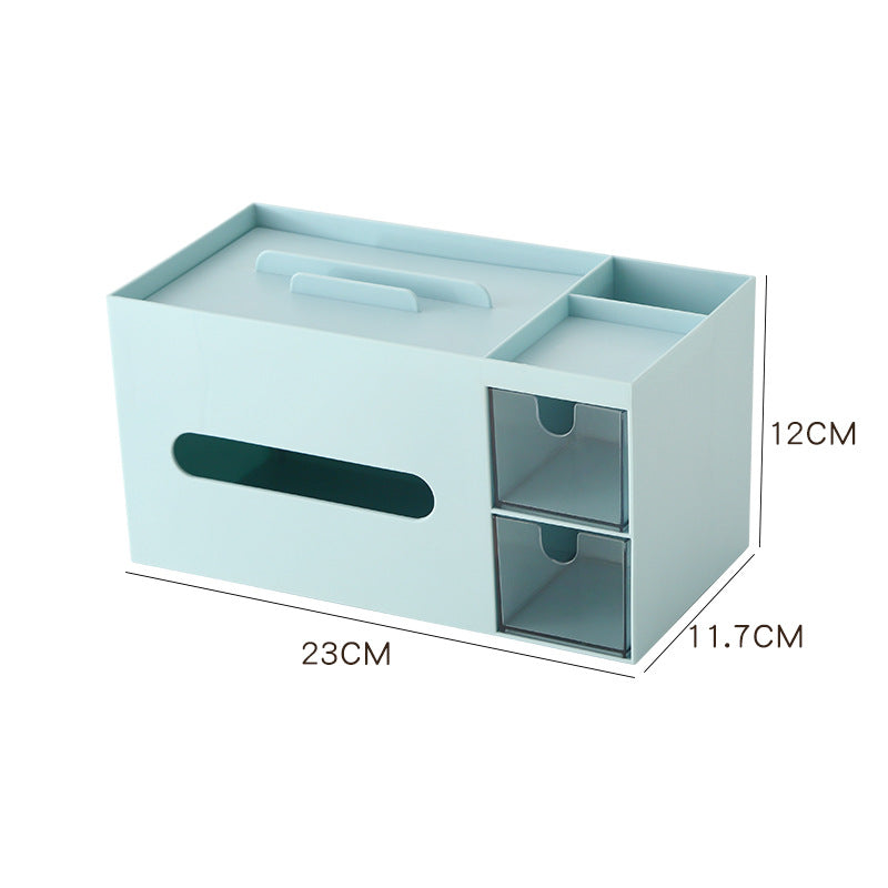 Multifunctional Tissue Box &amp; Desktop Organizer