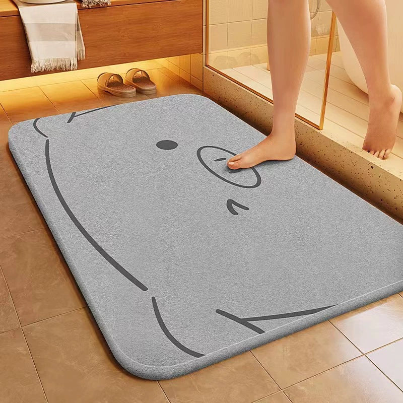 Soft Diatom Mud Quick-Dry Bath Mat