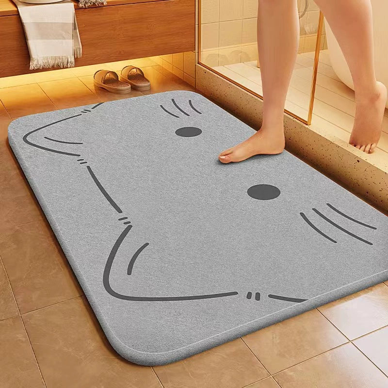 Soft Diatom Mud Quick-Dry Bath Mat