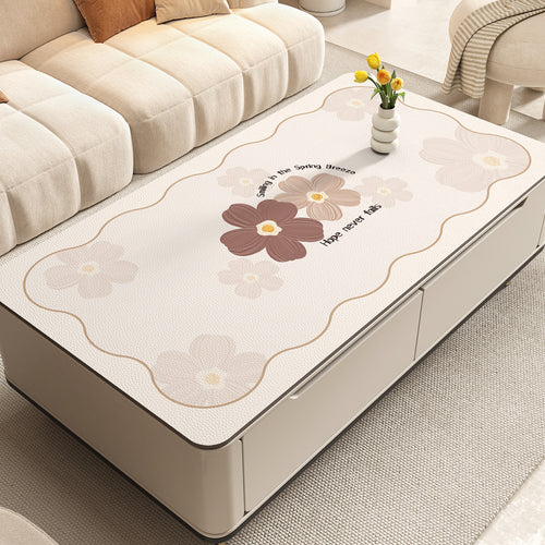 Double-Sided Leather Table Protector Mat
