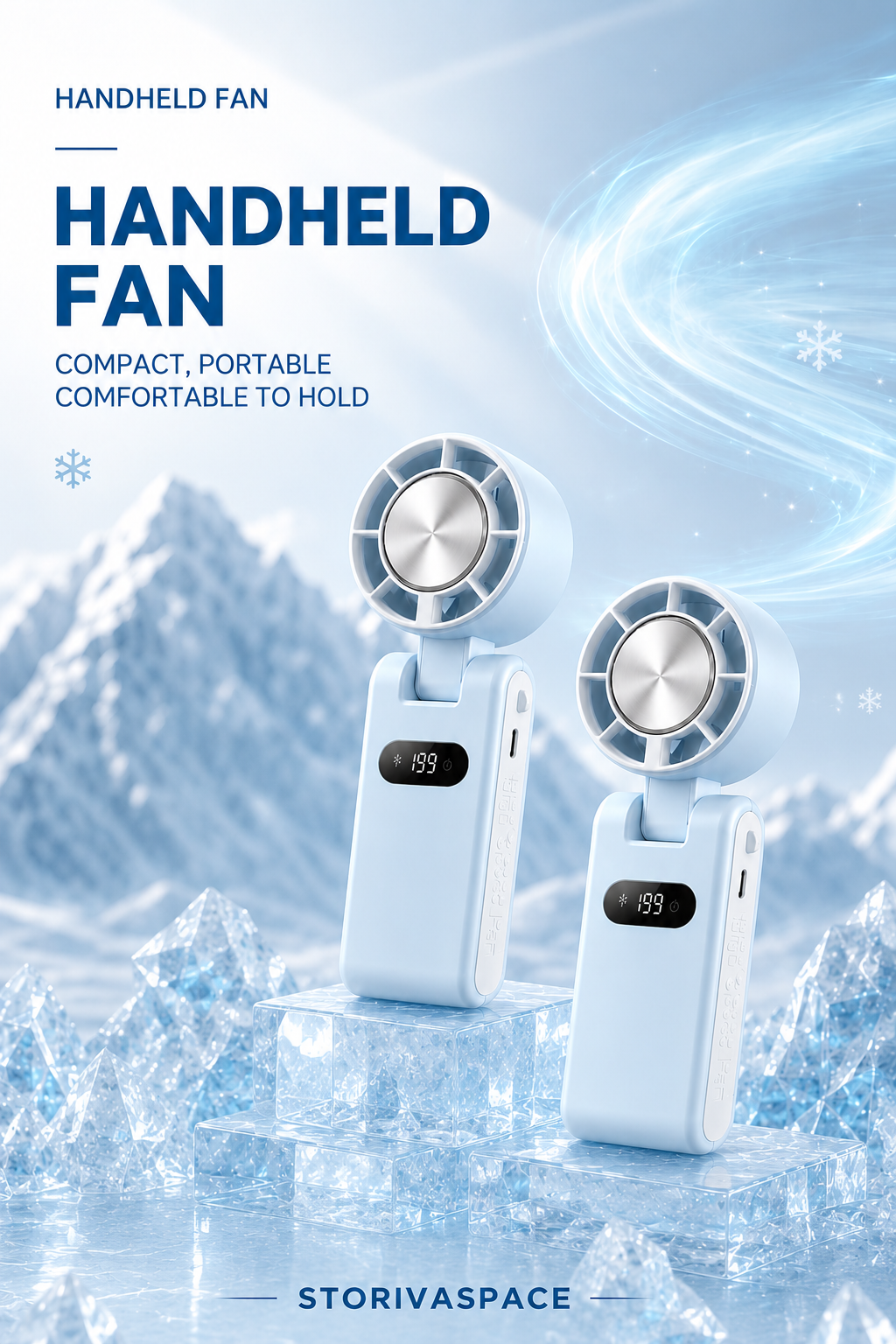 🔥Last day of limited-time event  Handheld cooling semiconductor mini fan🔥