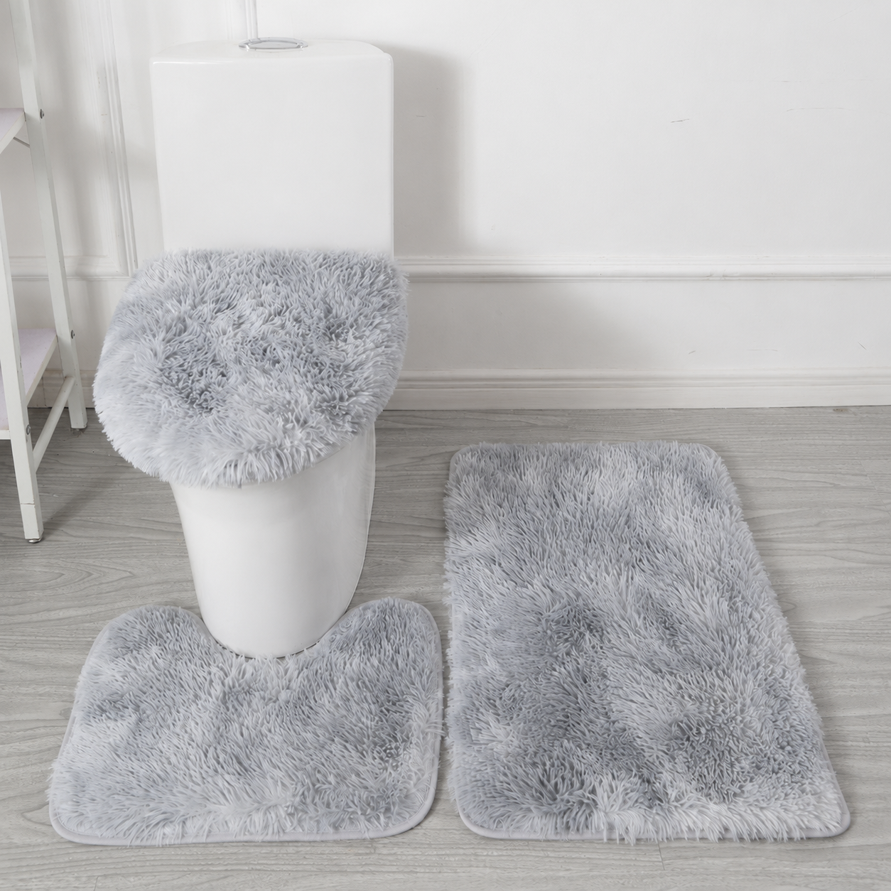 Tie-Dye Plush Bathroom Rug Set