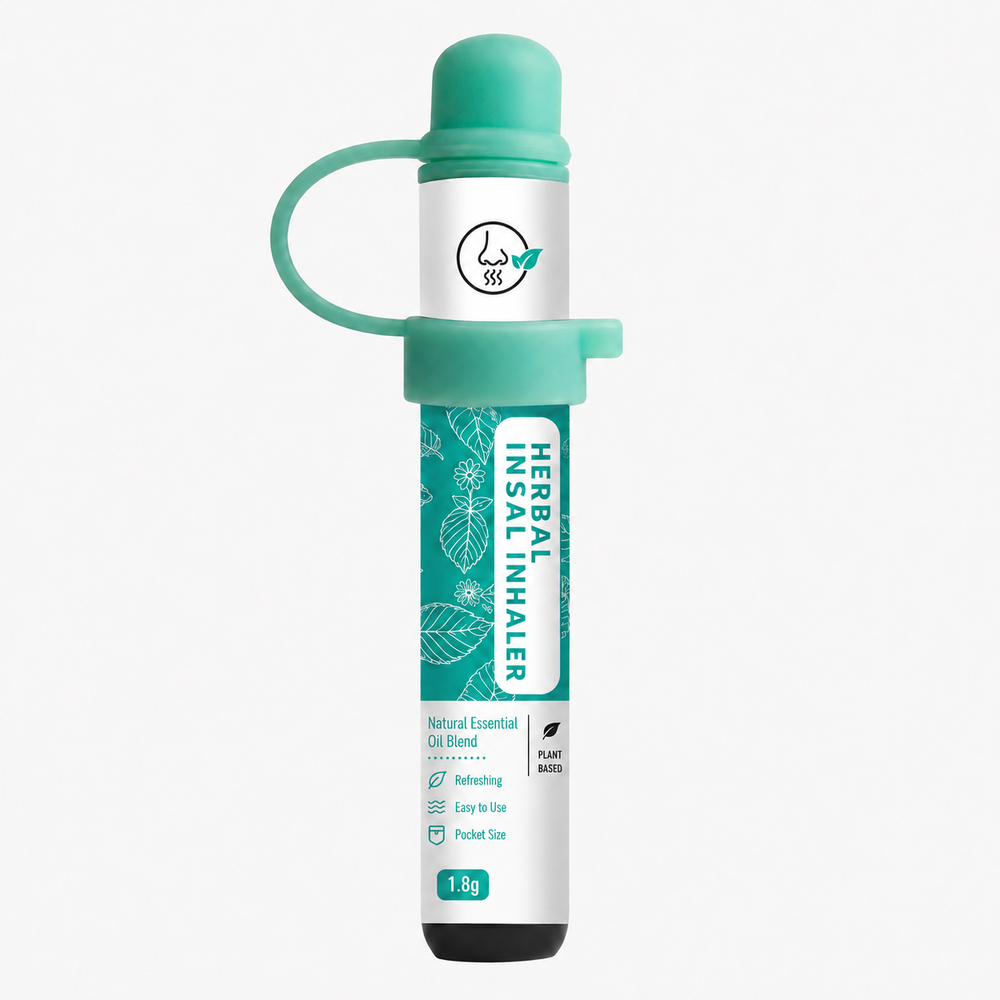 Plant-Based Herbal Nasal Inhaler – 4 Refreshing Scents