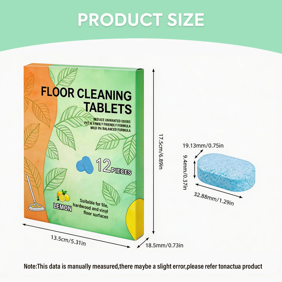Efficient Floor Cleaning Tablets (Lemon Scent)