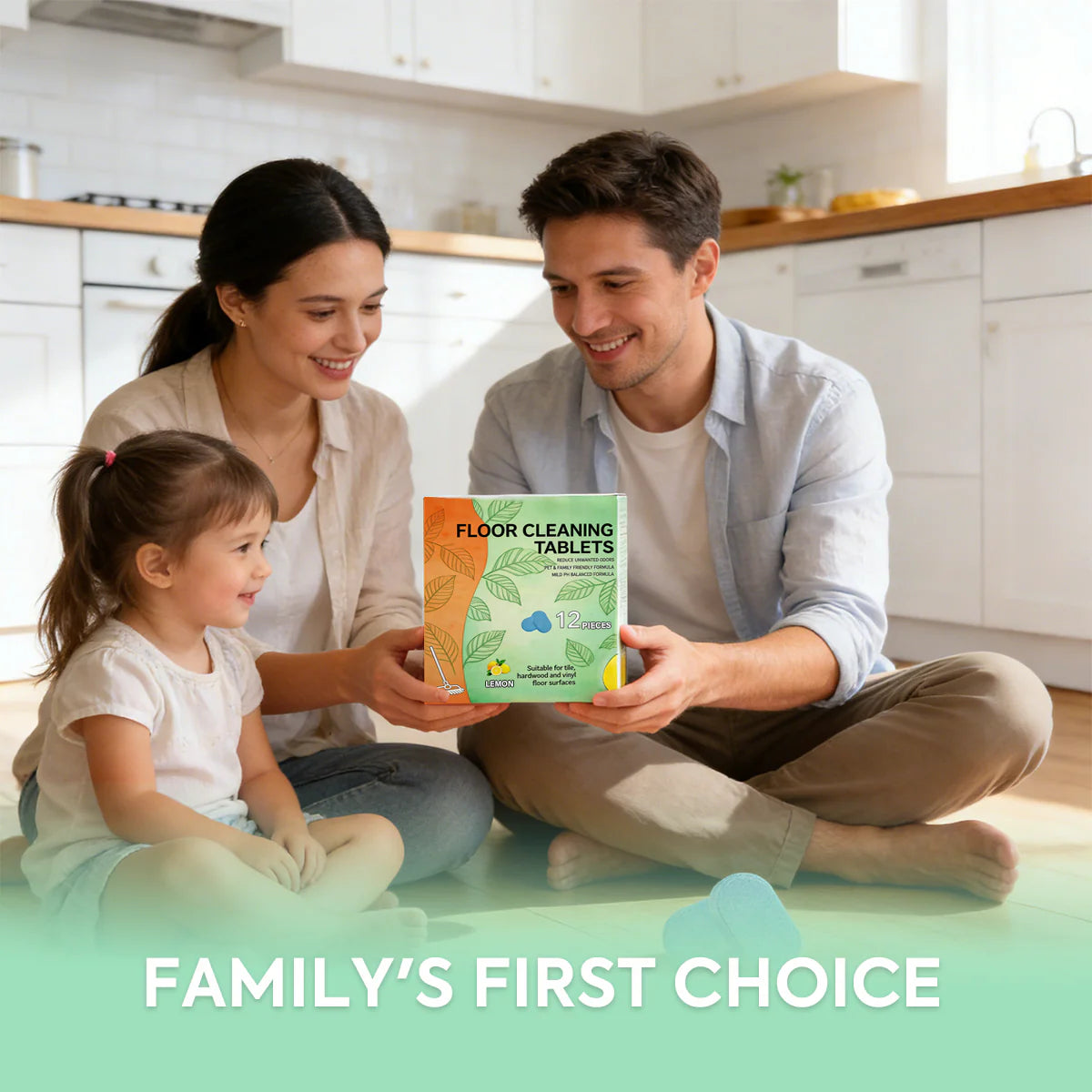 Efficient Floor Cleaning Tablets (Lemon Scent)